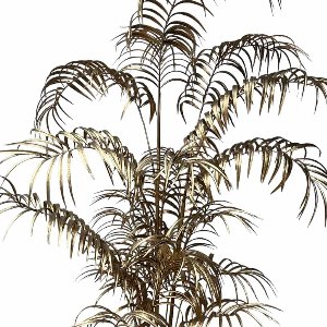 KUNST AREKA PALME IM TOPF L 210 CM gold