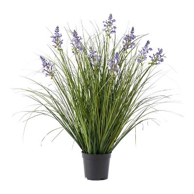 KUNST GRAS MIT LAVENDEL IM