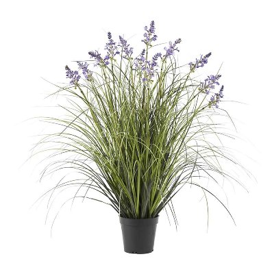 KUNST GRAS MIT LAVENDEL IM