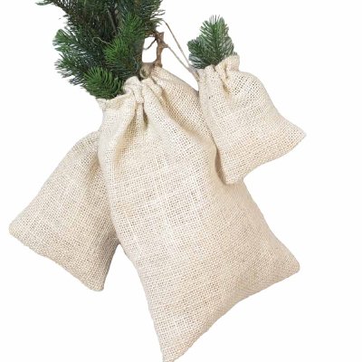 JUTE BEUTEL L 15,5CM NATUR