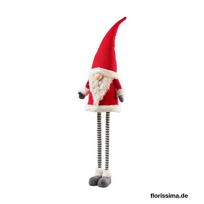 STOFF SANTA MIT TELESKOPBEINEN