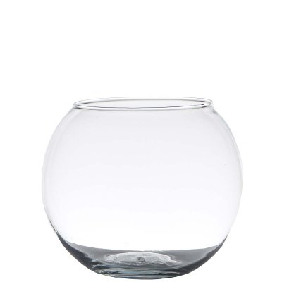 GLAS BUBBLE BALL 7X9,5CM KLAR