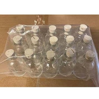 GLAS FLASCHE 20ML MIT KORKEN