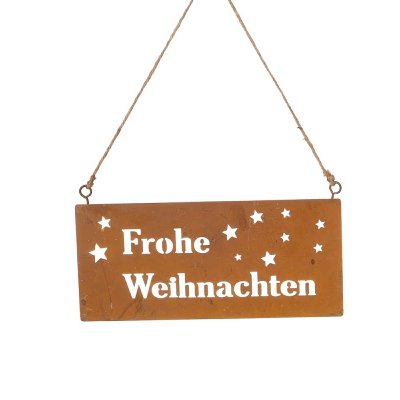 METALL SCHILD FROHE