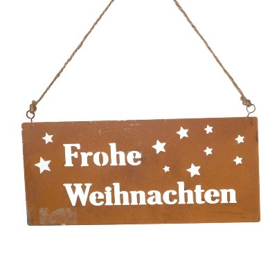 METALL SCHILD FROHE