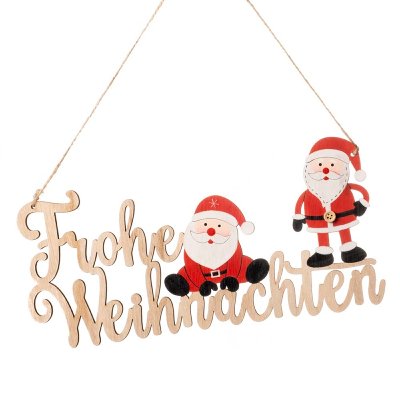 HOLZ HÄNGER FROHE WEIHNACHTEN