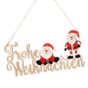 HOLZ HÄNGER FROHE WEIHNACHTEN