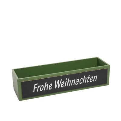 HOLZ KISTE FROHE WEIHNACHTEN