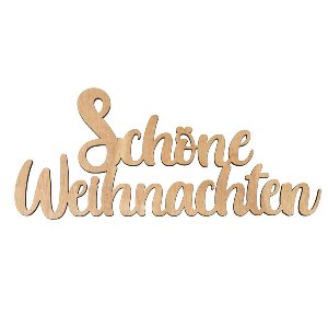 HOLZ SCHRIFT SCHÖNE WEIHNACHT