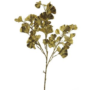 KUNST GINKGO ZWEIG L 78CM GOLD