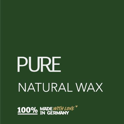 100% NATURAL WAX KERZE STUMPE