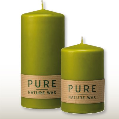 NATURAL WAX KERZE STUMPE