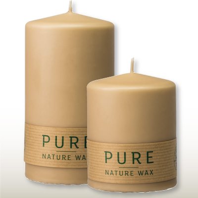 NATURAL WAX KERZE STUMPE 90/70