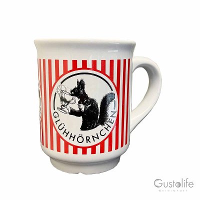 KERAMIK TASSE GLÜHHÖRNCHEN