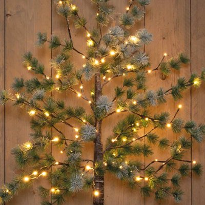 LED TANNENBAUM MIT SCHNEE 96