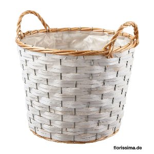 KORB RUND 2 GRIFFE 29X23CM