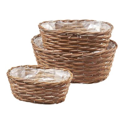 RATTAN KORB STANDARD OVAL MIT