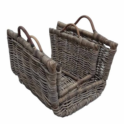 RATTAN KUBU KAMINKORB S/2